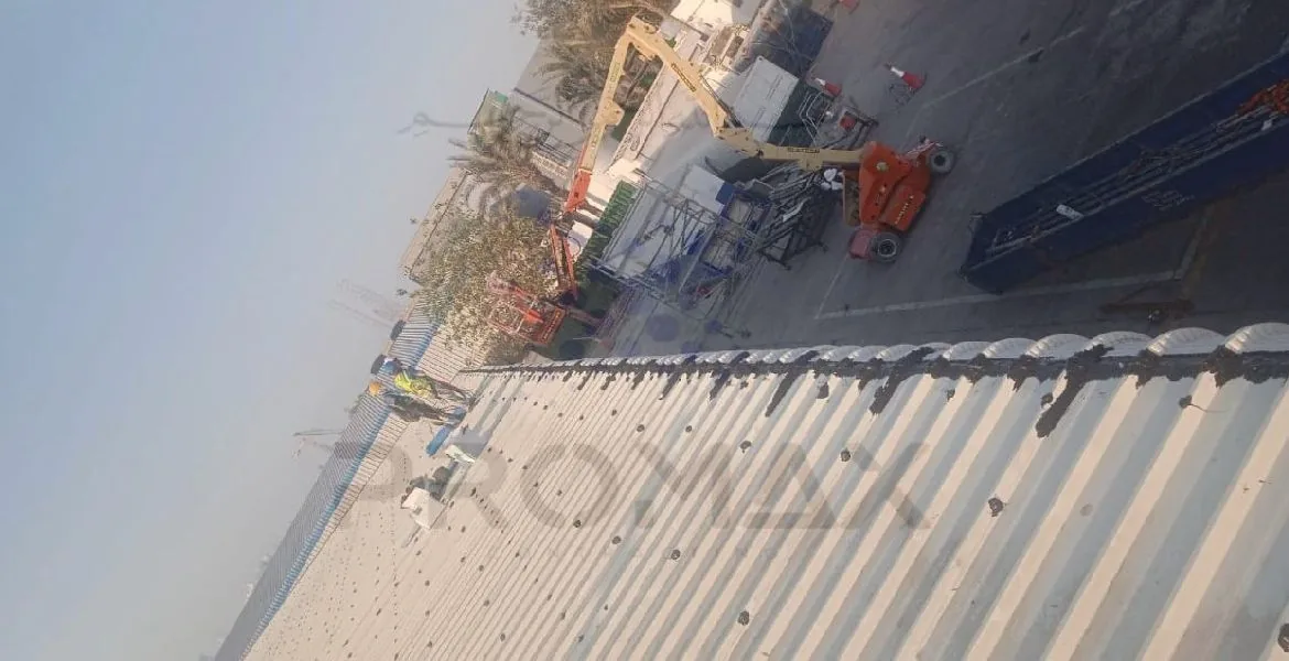 Baker Huges - metal roof waterproofing project by Promax in Dubai, UAE